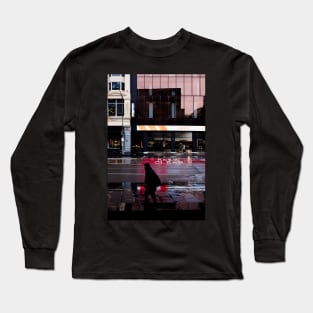 Heading home in the rain Long Sleeve T-Shirt